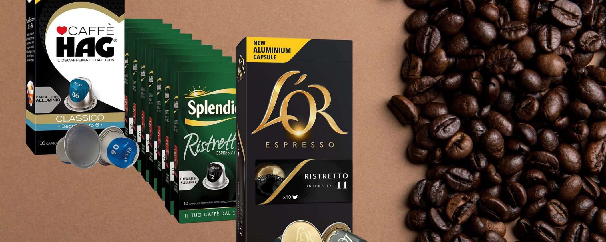 Amazon FUORITUTTO folle su caffè compatibile Nespresso (HAG, L'OR, Splendid) Amazon FUORITUTTO folle su caffè compatibile Nespresso (HAG, L'OR, Splendid)