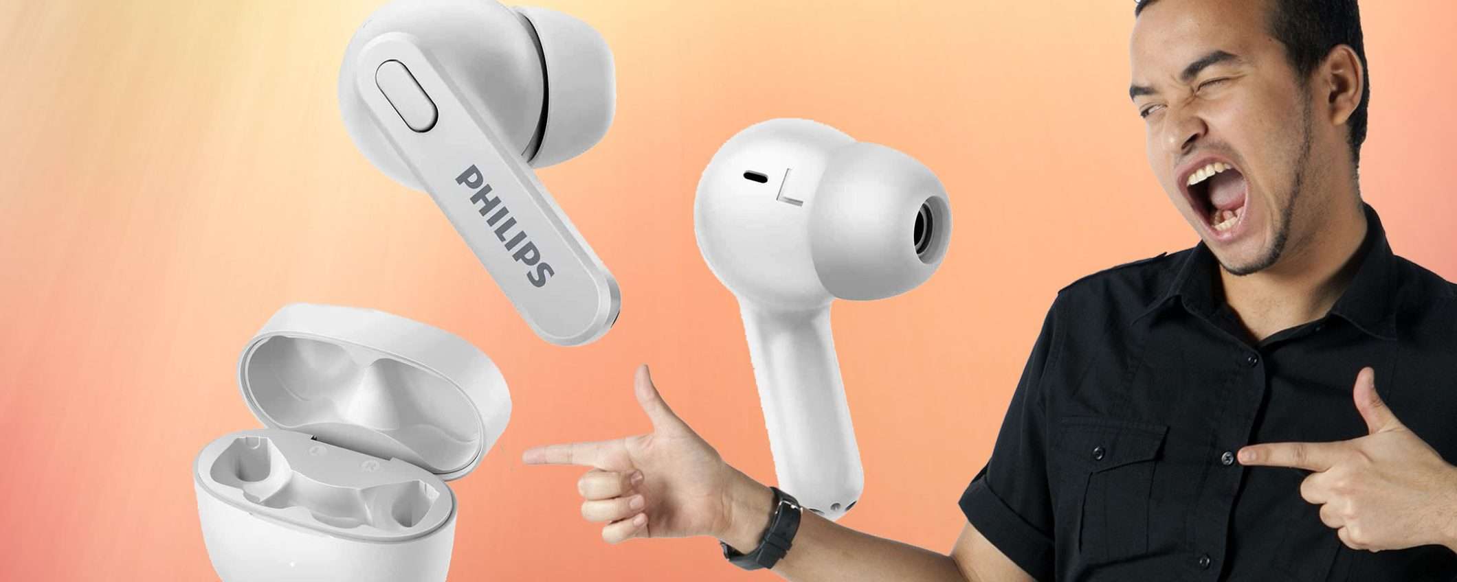 Auricolari Philips wireless con 18 ore di riproduzione al prezzo MINI (-42%) Auricolari Philips wireless con 18 ore di riproduzione al prezzo MINI (-42%)