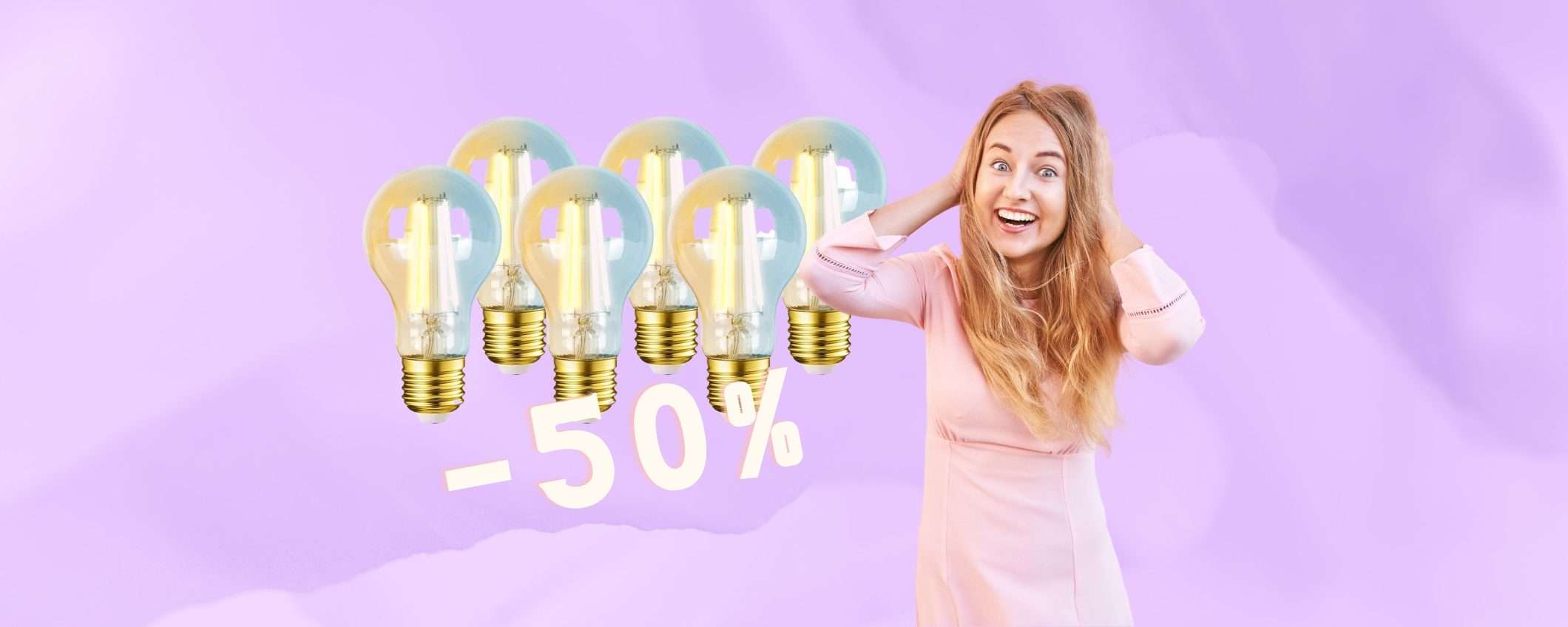 BOMBA Amazon: 6 lampadine WiFi vintage firmate Aigostar al 50% BOMBA Amazon: 6 lampadine WiFi vintage firmate Aigostar al 50%