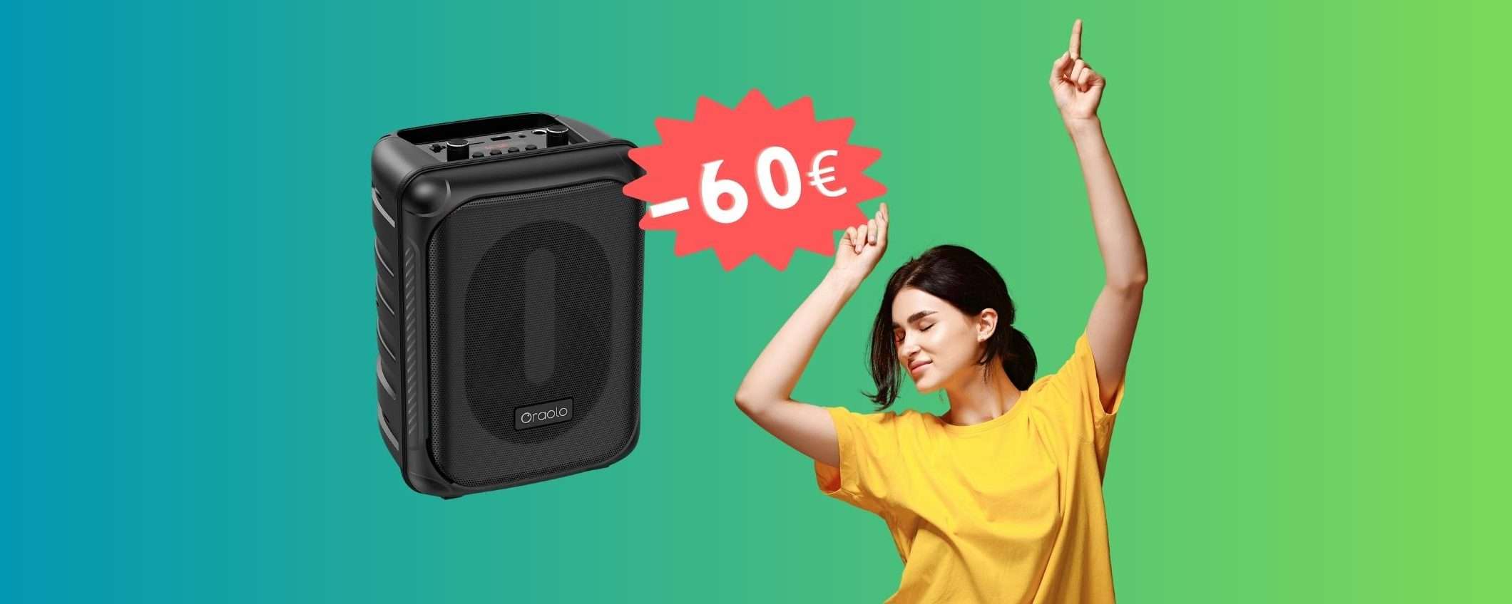 Cassa Bluetooth portatile da 40W a MENO della METÀ (39€) Cassa Bluetooth portatile da 40W a MENO della METÀ (39€)