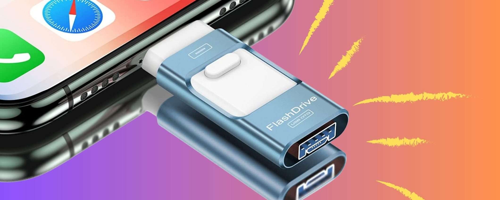 256GB in più su iPhone con questo gadget: 5 motivi per prenderlo ORA (28€)