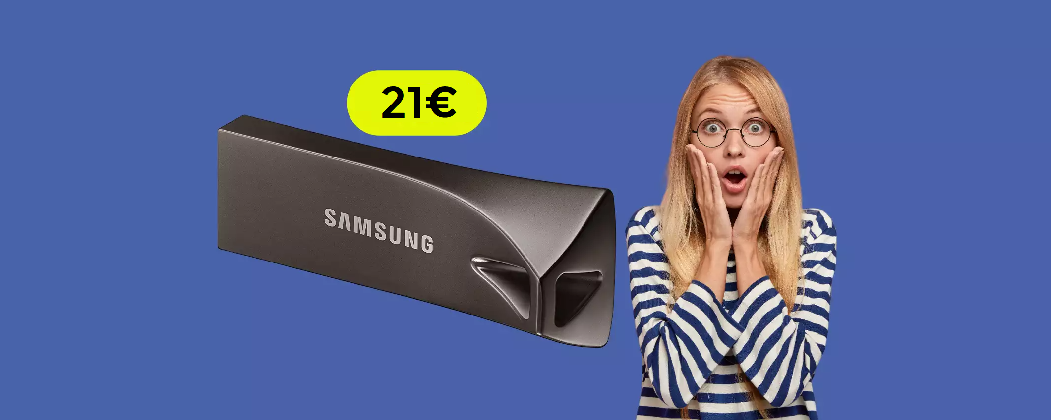 Chiavetta USB 128GB Samsung al prezzo più basso di sempre: solo 21€