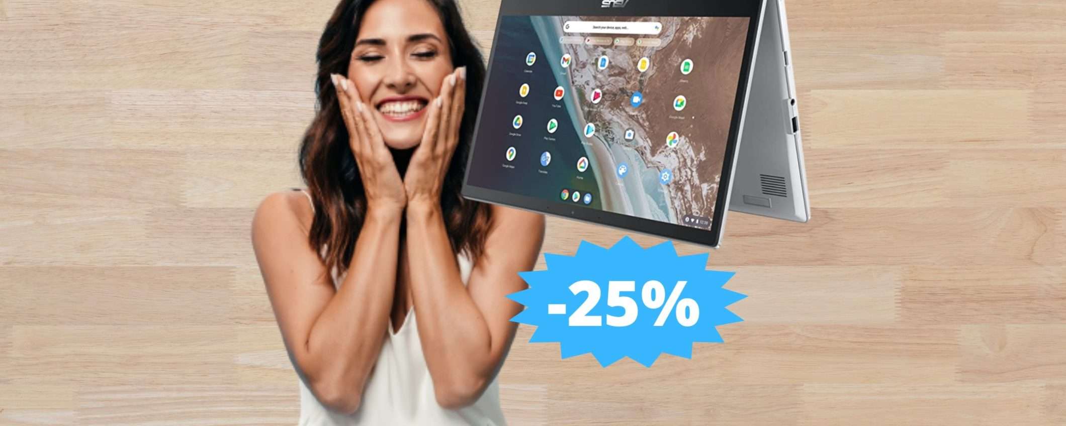 ASUS Chromebook Flip CX1: stile e prestazioni in super sconto ASUS Chromebook Flip CX1: stile e prestazioni in super sconto