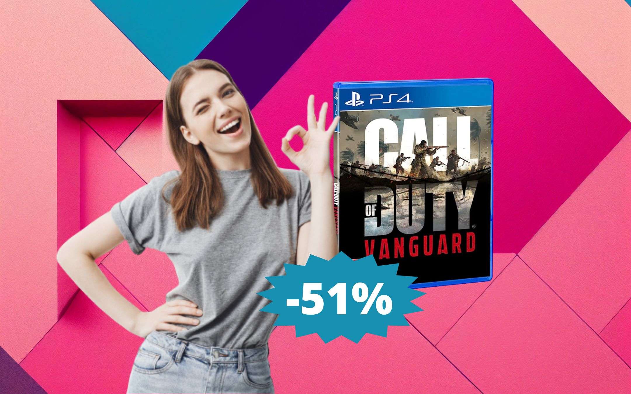 Call Of Duty Vanguard PS4 sconto IMPERDIBILE del 51
