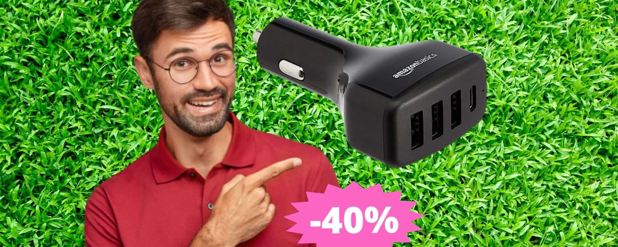 Caricabatterie USB-C Amazon Basics: affidabilità e qualità in MEGA sconto Caricabatterie USB-C Amazon Basics: affidabilità e qualità in MEGA sconto