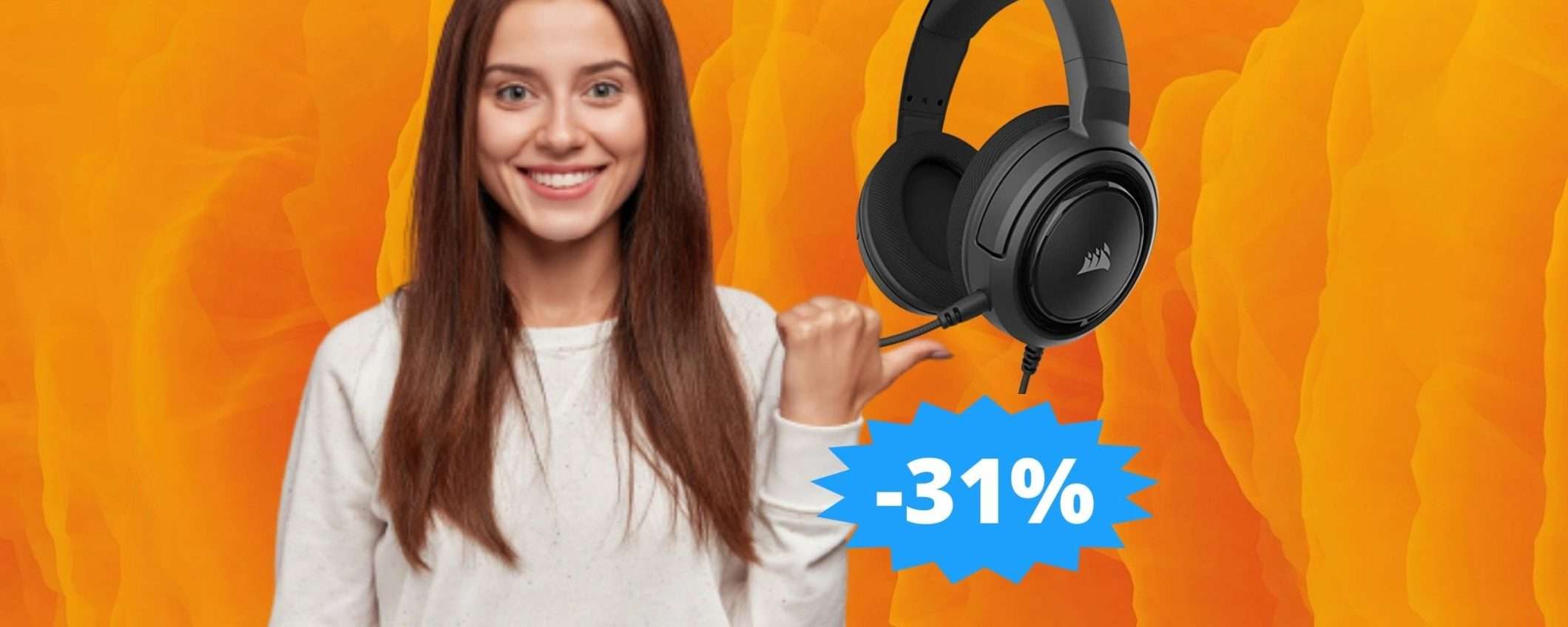 Corsair HS35: non puoi perdere queste cuffie in super sconto Corsair HS35: non puoi perdere queste cuffie in super sconto