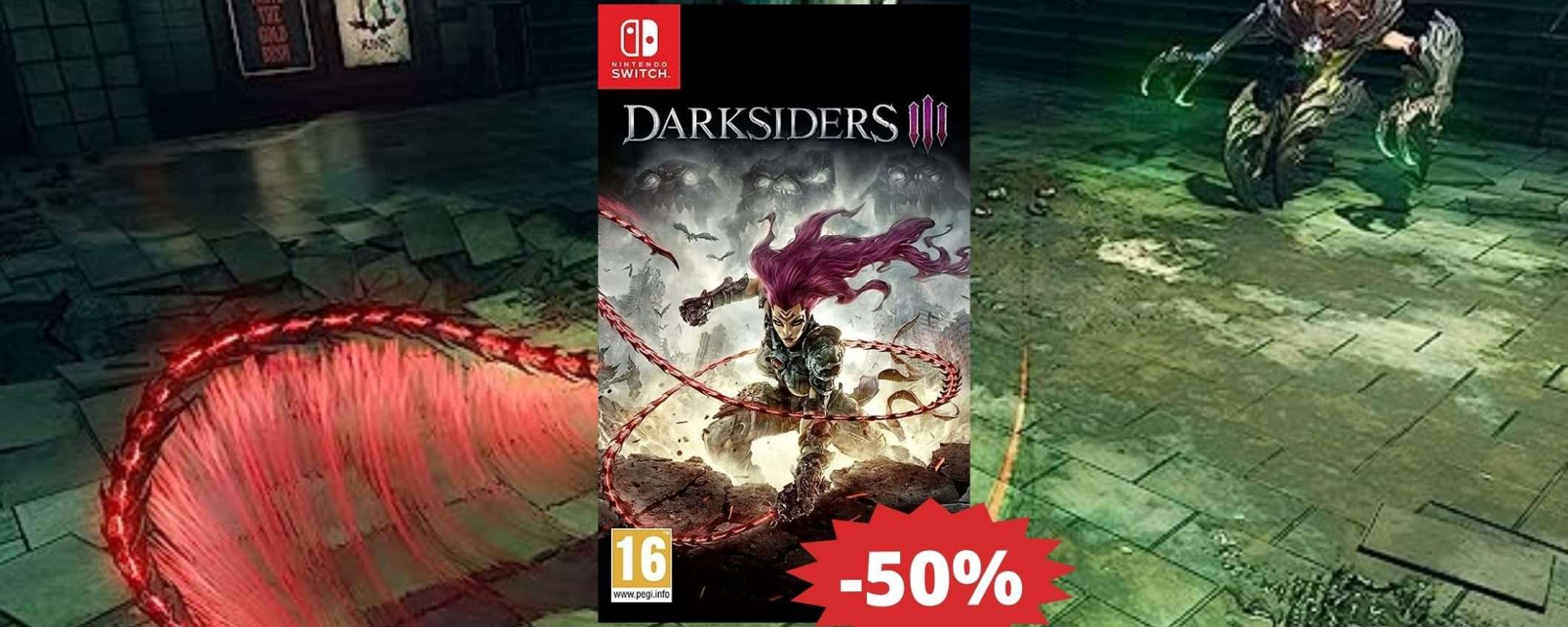 Darksiders III: un'epica avventura per Switch in MEGA sconto del 50% Darksiders III: un'epica avventura per Switch in MEGA sconto del 50%