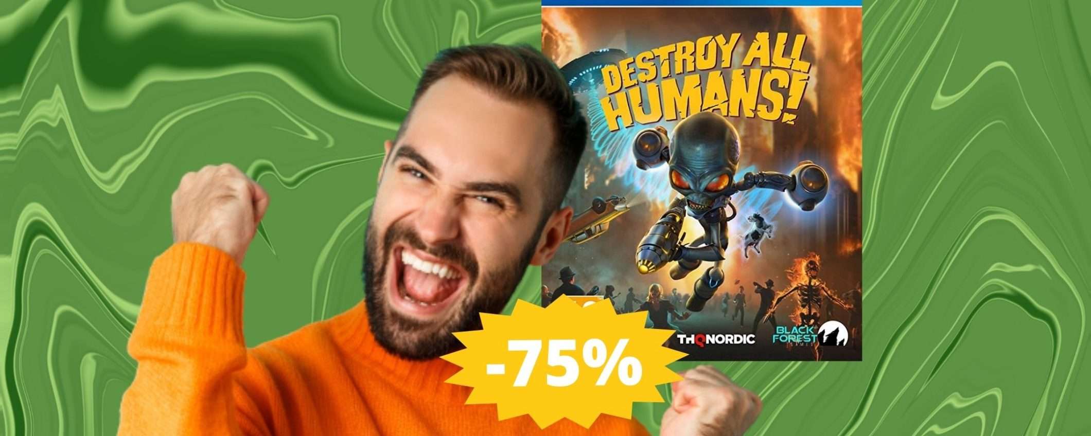 Destroy All Humans PS4: CROLLO del prezzo su Amazon (-75%) Destroy All Humans PS4: CROLLO del prezzo su Amazon (-75%)