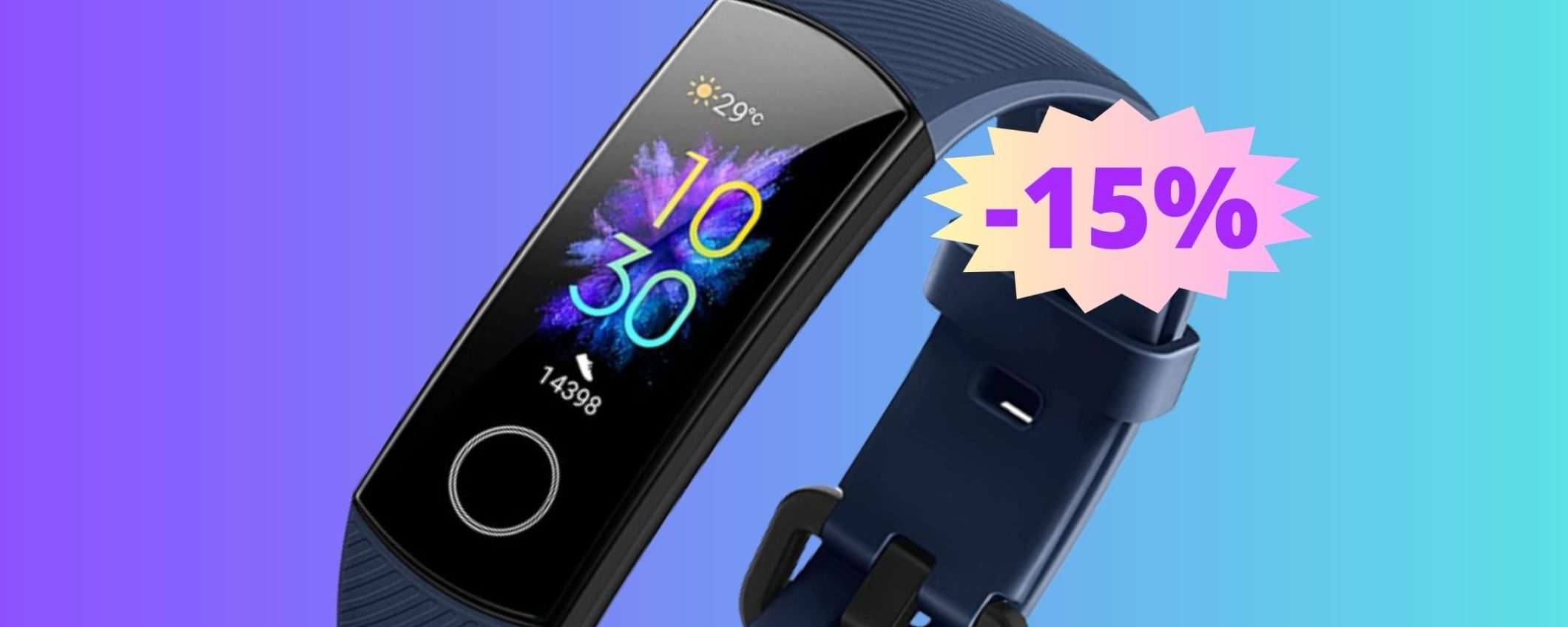 Honor Band 5: il tuo compagno di fitness smart, in sconto su Amazon Honor Band 5: il tuo compagno di fitness smart, in sconto su Amazon