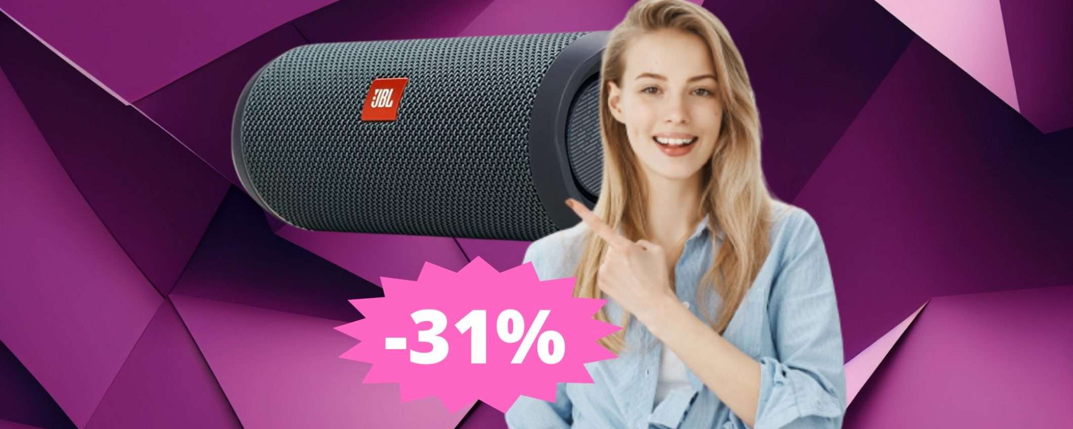 JBL Flip Essential 2: speaker Bluetooth di alta qualità in mega sconto JBL Flip Essential 2: speaker Bluetooth di alta qualità in mega sconto