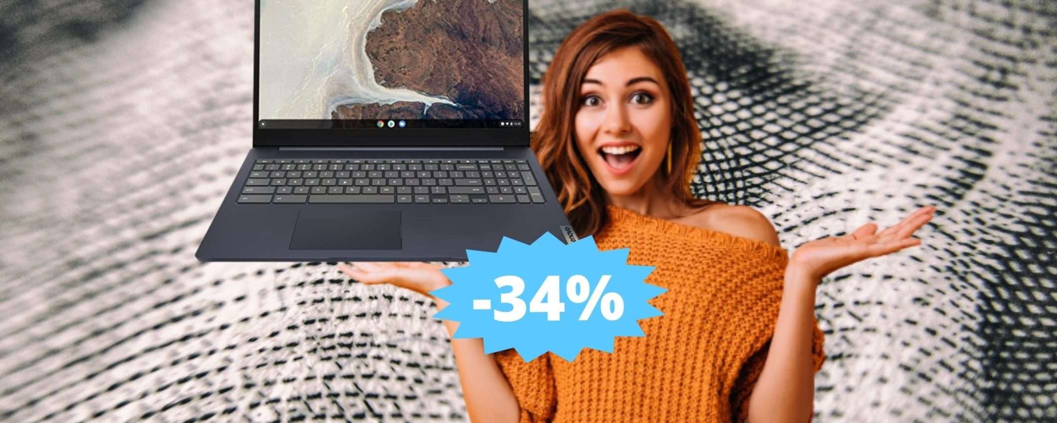 Lenovo IdeaPad 3 Chromebook: il laptop perfetto con un super sconto Lenovo IdeaPad 3 Chromebook: il laptop perfetto con un super sconto