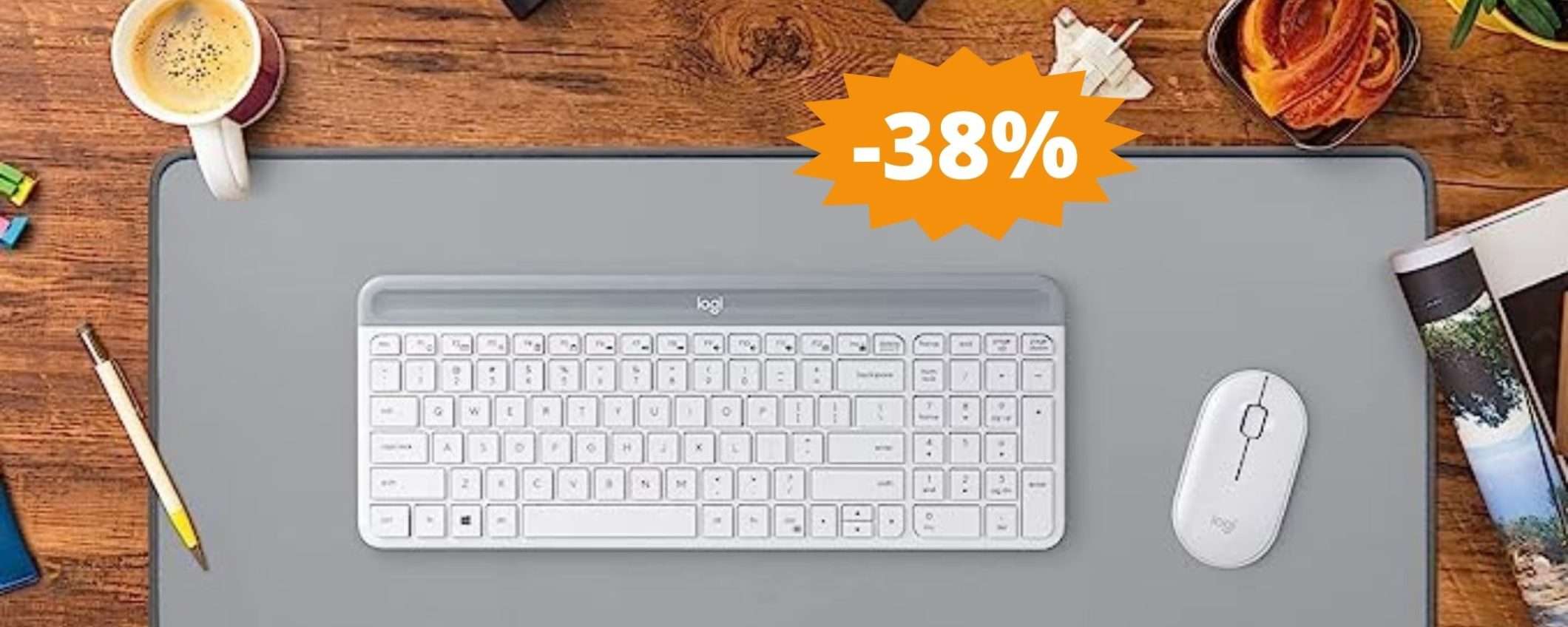 Tappetino Logitech Desk Mat: stile e design per la tua scrivania (-38%) Tappetino Logitech Desk Mat: stile e design per la tua scrivania (-38%)