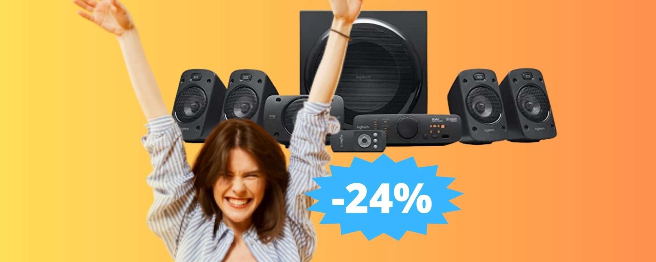 Logitech Z906: il sistema home theater che cercavi (-24%) Logitech Z906: il sistema home theater che cercavi (-24%)