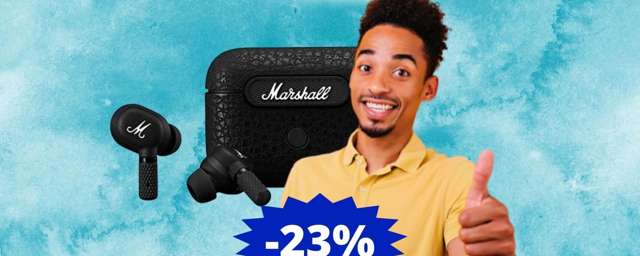 Cuffie Premium Marshall Motif: MEGA sconto su Amazon Cuffie Premium Marshall Motif: MEGA sconto su Amazon