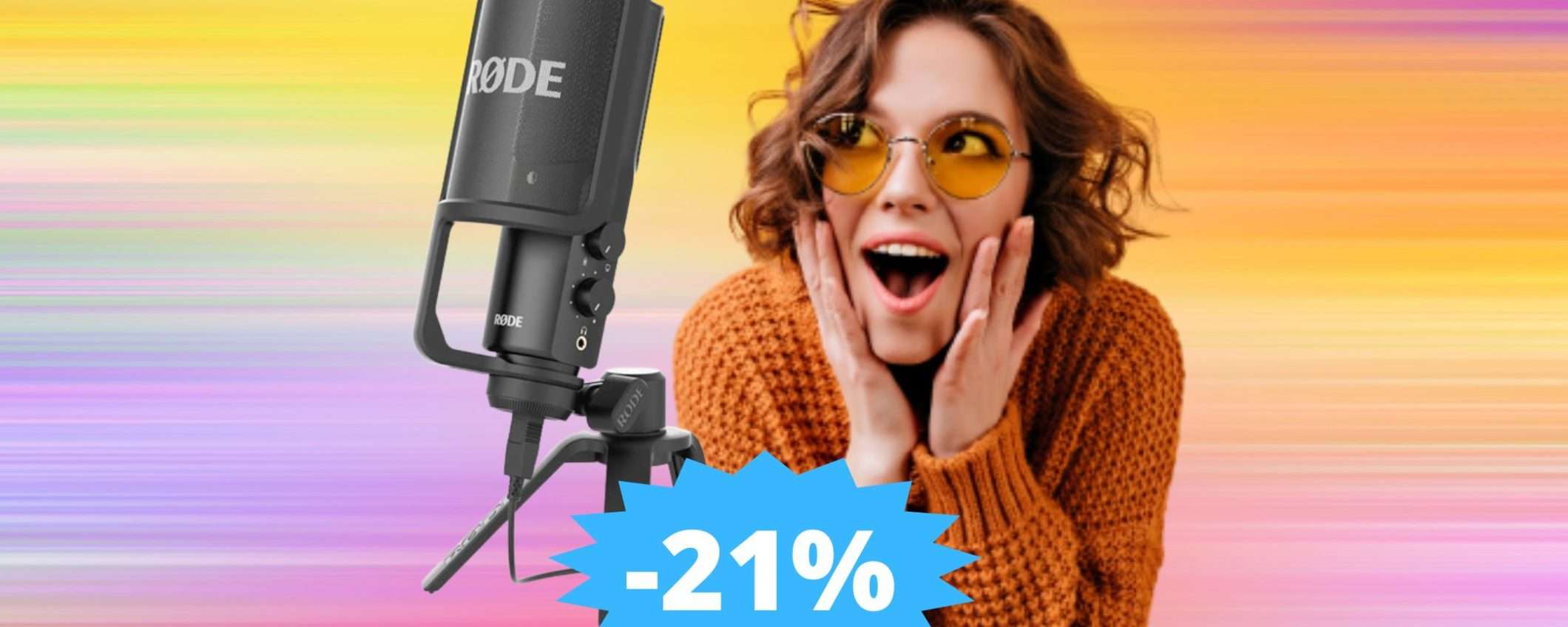 Microfono RODE a Condensatore: alta qualità ad un prezzo super basso Microfono RODE a Condensatore: alta qualità ad un prezzo super basso