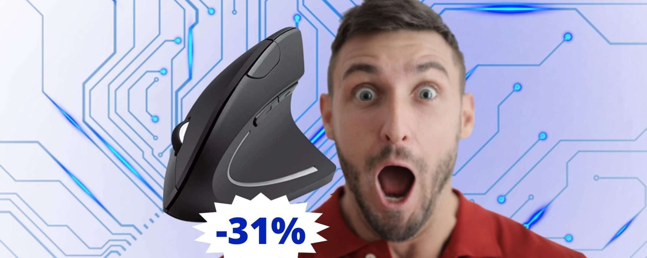 Mouse verticale Anker: comfort e salute a portata di clic (-31%) Mouse verticale Anker: comfort e salute a portata di clic (-31%)