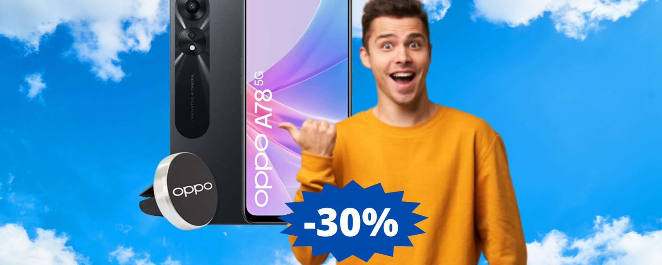 OPPO A78: l'offerta imperdibile del 30% su Amazon