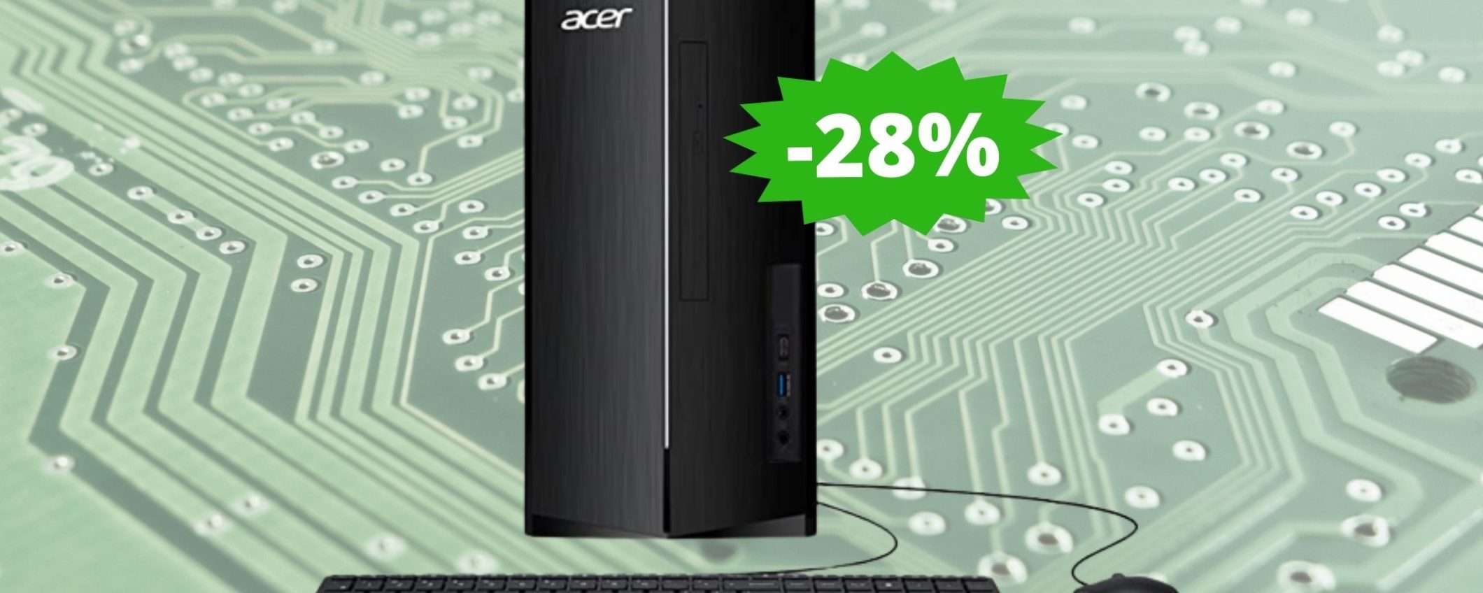 Acer Aspire: un PC fisso potente con uno sconto super del 28% su Amazon Acer Aspire: un PC fisso potente con uno sconto super del 28% su Amazon