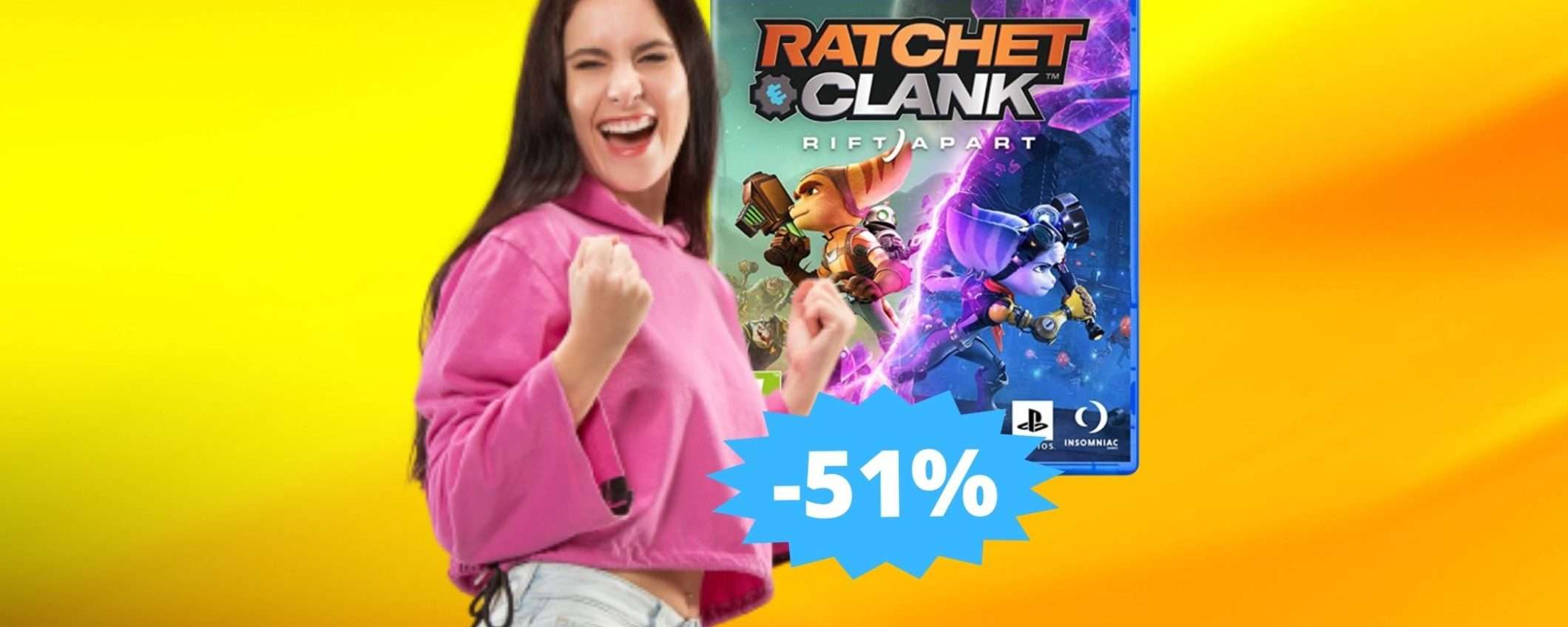 Ratchet & Clank Rift Apart: prezzo BOMBA su Amazon (-51%) Ratchet & Clank Rift Apart: prezzo BOMBA su Amazon (-51%)