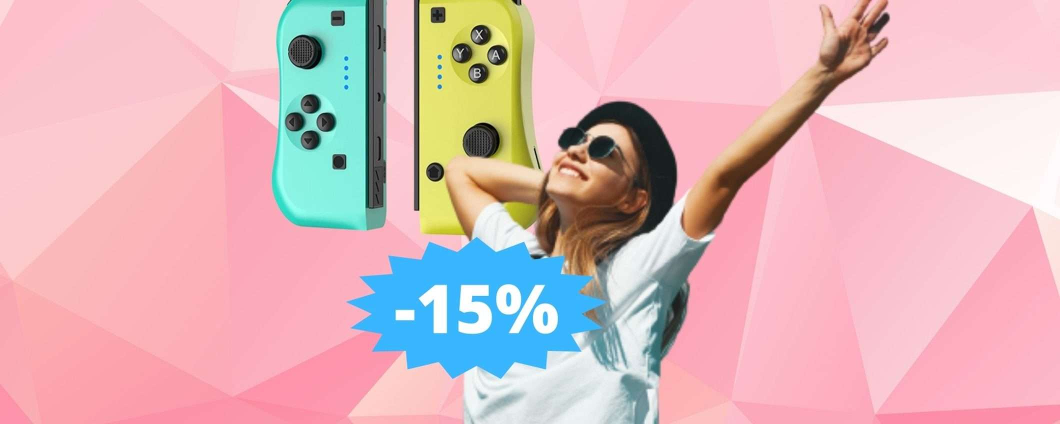 Set Joycon per Nintendo Switch: ottimo sconto su Amazon