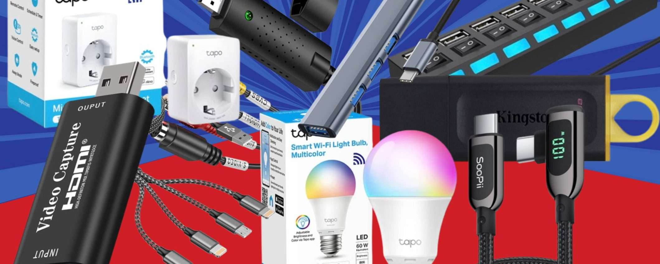 10 gadget tech ESTREMAMENTE utili da 4,99€ fino a 10€: scoprili su Amazon 10 gadget tech ESTREMAMENTE utili da 4,99€ fino a 10€: scoprili su Amazon