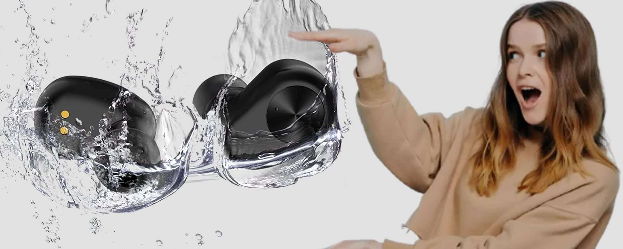 Cuffie Bluetooth impermeabili e potentissime: in offerta a soli 19€ Cuffie Bluetooth impermeabili e potentissime: in offerta a soli 19€