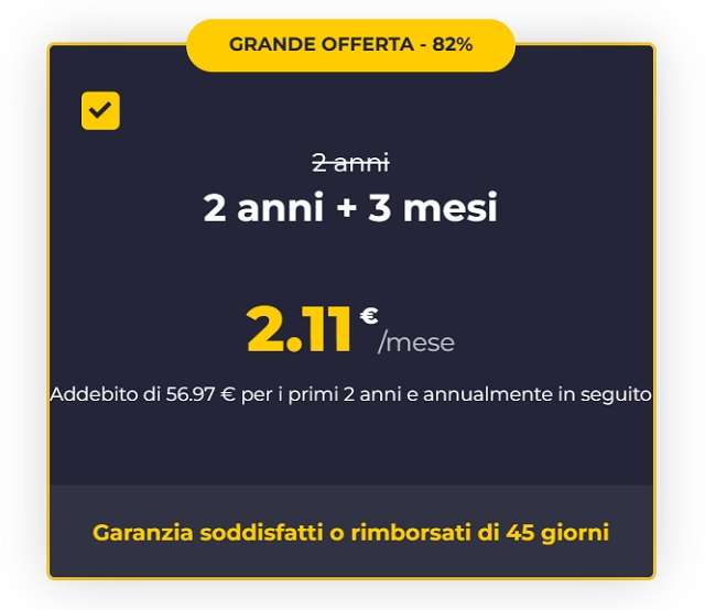 cyberghost grande offerta estate