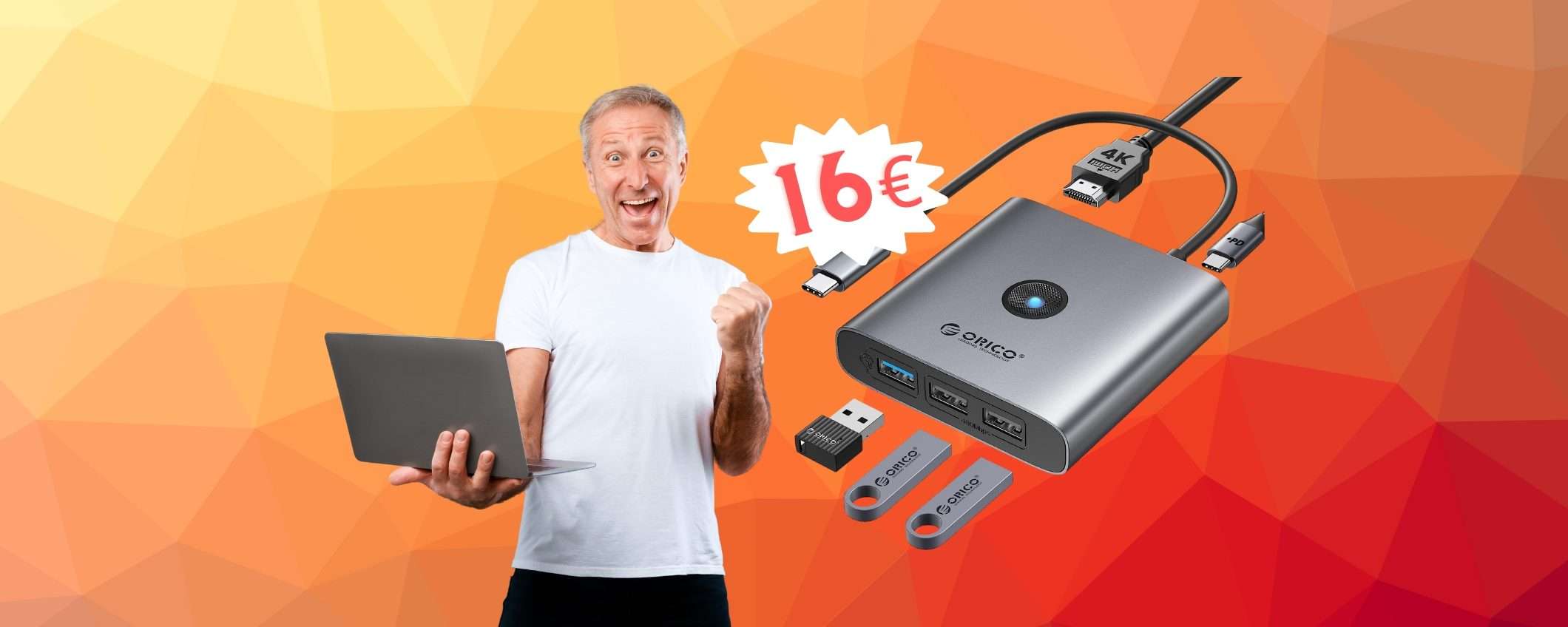 Docking station 5 in 1 in MAXI SCONTO del 56% su Amazon Docking station 5 in 1 in MAXI SCONTO del 56% su Amazon