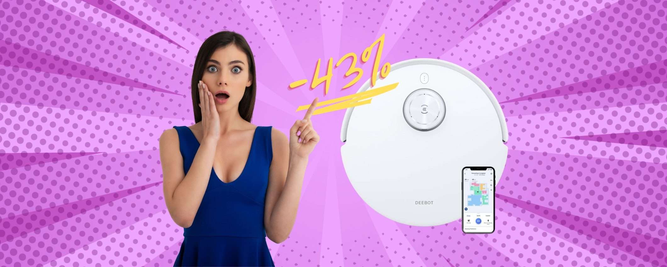 ECOVACS DEEBOT T10: il robot aspirapolvere delle MERAVIGLIE al 43% ECOVACS DEEBOT T10: il robot aspirapolvere delle MERAVIGLIE al 43%