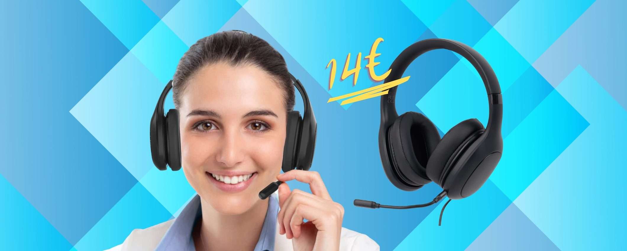 Eono: le cuffie con microfono di Amazon a SOLI 14€ in OFFERTA lampo Eono: le cuffie con microfono di Amazon a SOLI 14€ in OFFERTA lampo