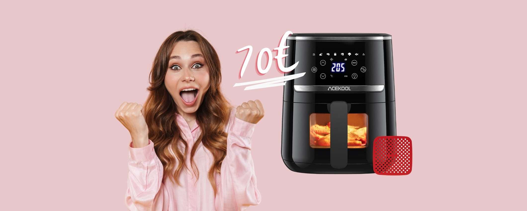Friggitrice ad aria extra large SCONTATISSIMA, su Amazon è tua a 70€ Friggitrice ad aria extra large SCONTATISSIMA, su Amazon è tua a 70€