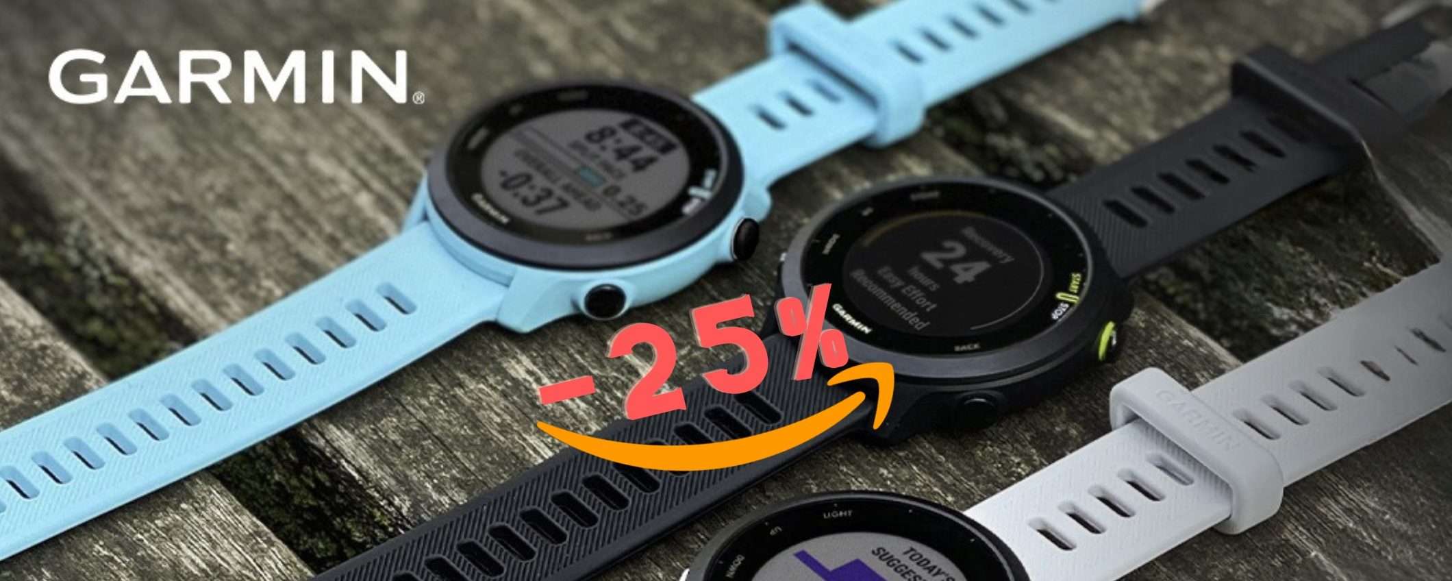 Garmin Forerunner 55: il prezzo PRECIPITA su Amazon a 51€ in MENO Garmin Forerunner 55: il prezzo PRECIPITA su Amazon a 51€ in MENO