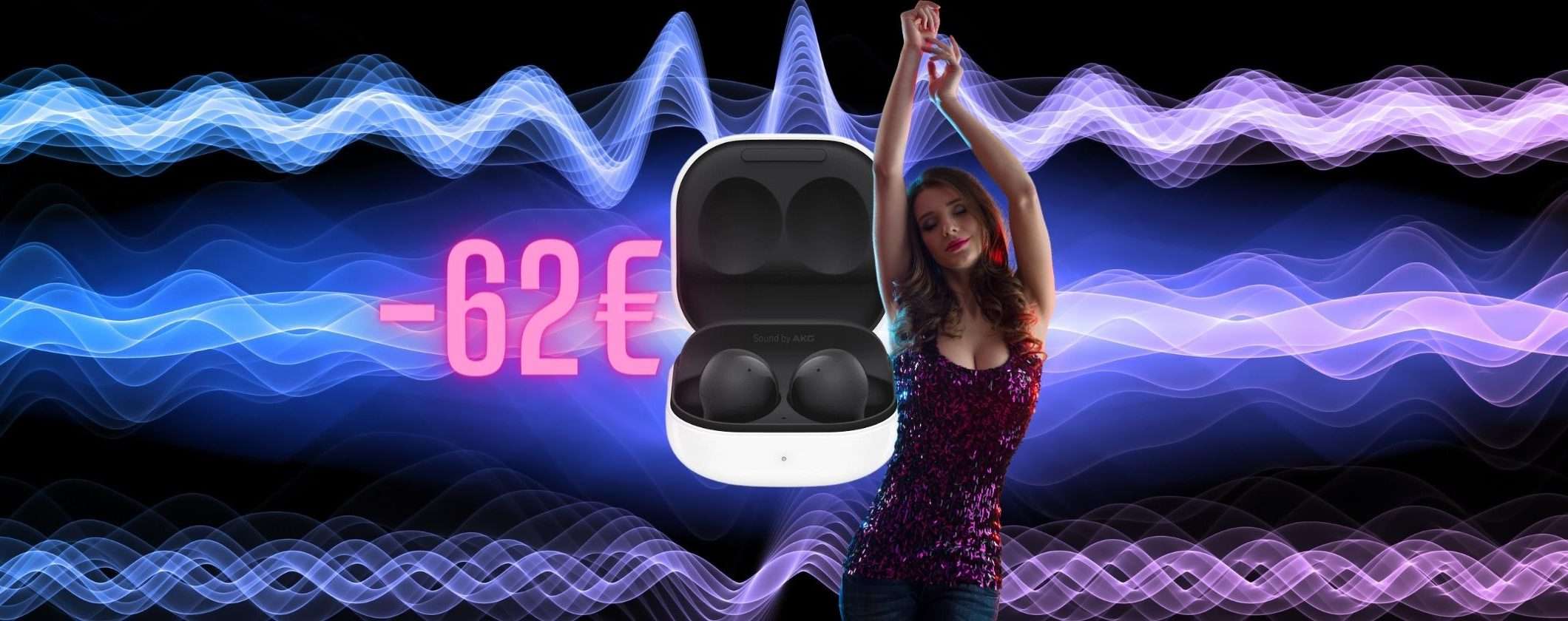 Goditi un'esperienza audio top con Samsung Galaxy Buds2: 62€ di sconto