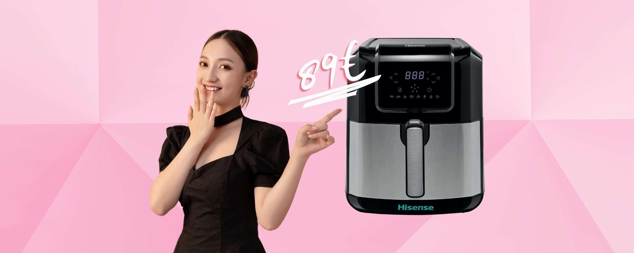 Hisense: friggitrice ad aria da 6,3 lt e 8 programmi a MINI PREZZO (89€) Hisense: friggitrice ad aria da 6,3 lt e 8 programmi a MINI PREZZO (89€)