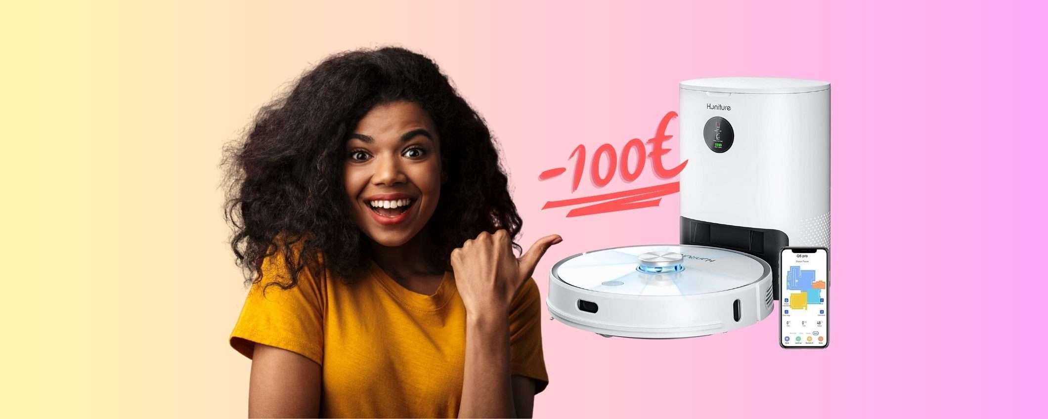 Honiture Q6 Pro: il robot che aspira e lava i pavimenti in SCONTO di 100€ Honiture Q6 Pro: il robot che aspira e lava i pavimenti in SCONTO di 100€