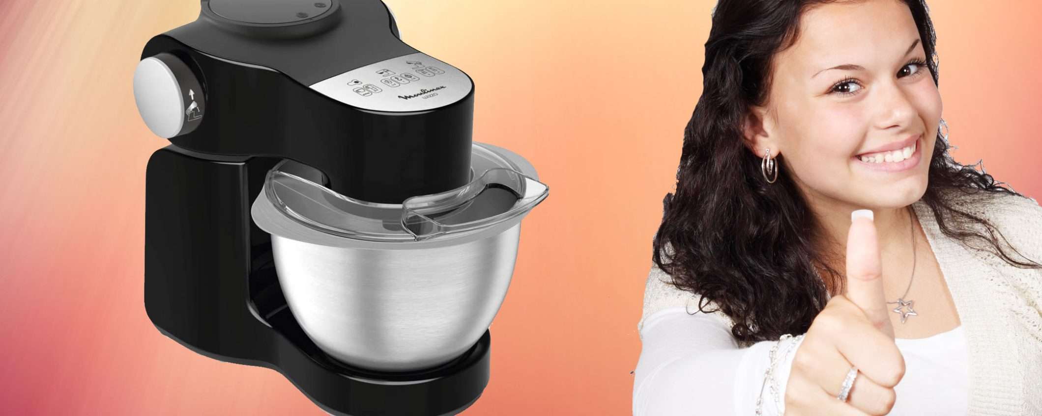 Impastatrice multiuso Moulinex con kit di accessori: sconto TOP su Amazon Impastatrice multiuso Moulinex con kit di accessori: sconto TOP su Amazon