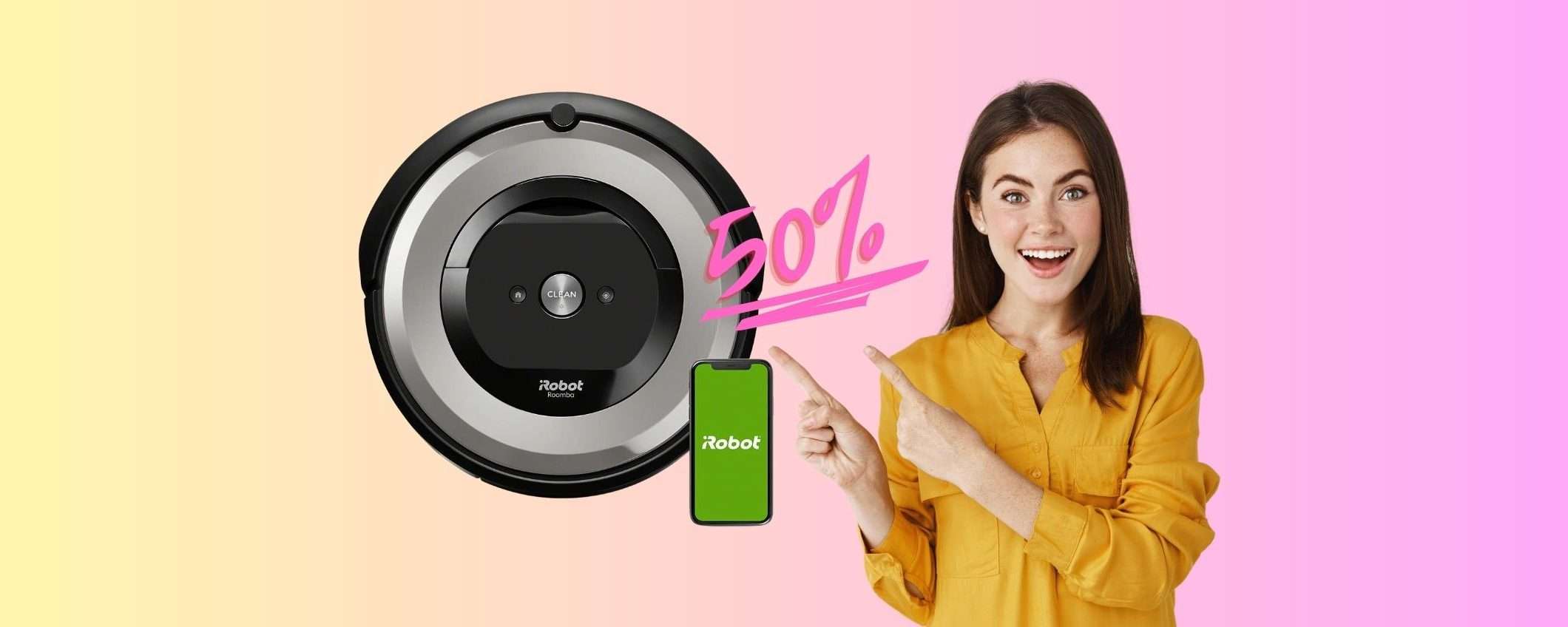 iRobot Roomba e5154: robot aspirapolvere a PREZZO DIMEZZATO iRobot Roomba e5154: robot aspirapolvere a PREZZO DIMEZZATO