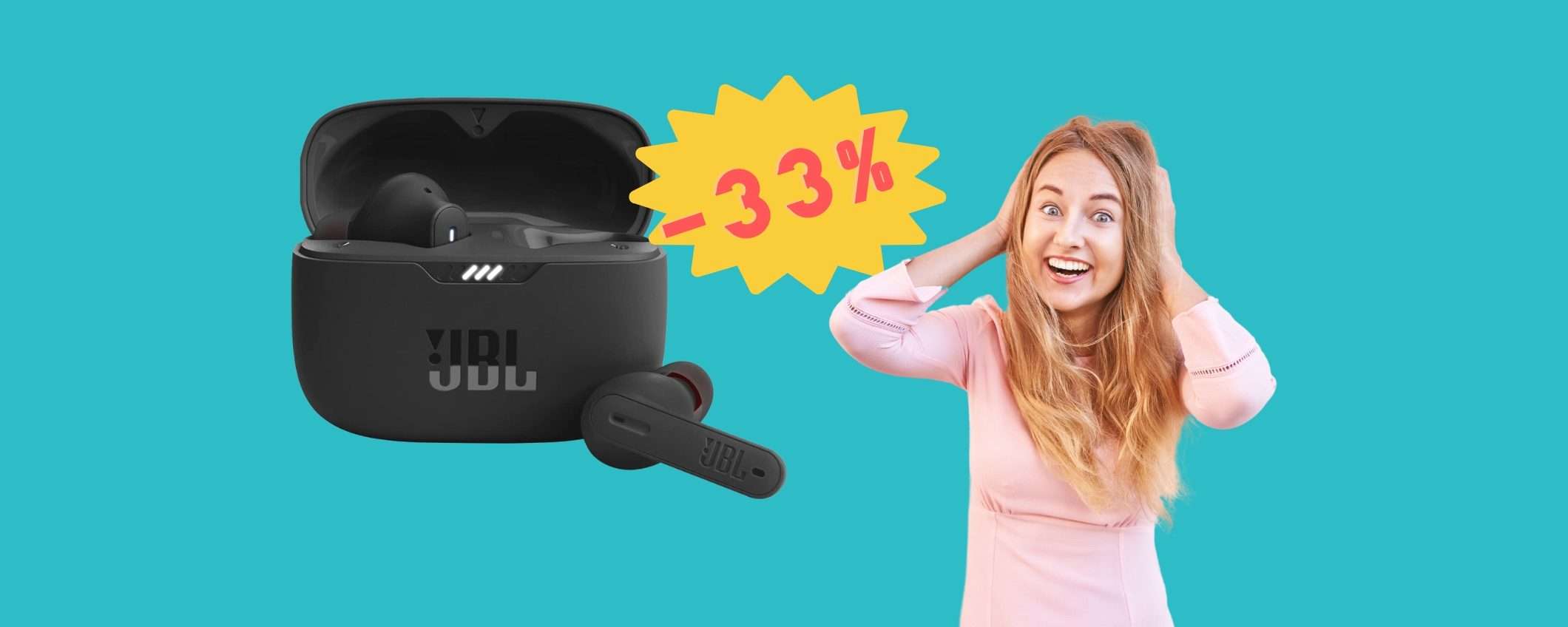 JBL TUNE 230NC TWS: auricolari wireless da URLO a prezzo WOW JBL TUNE 230NC TWS: auricolari wireless da URLO a prezzo WOW