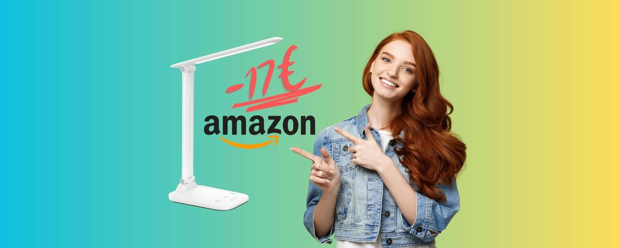 Lampada da scrivania con controlli touch ad APPENA 17€ su Amazon Lampada da scrivania con controlli touch ad APPENA 17€ su Amazon
