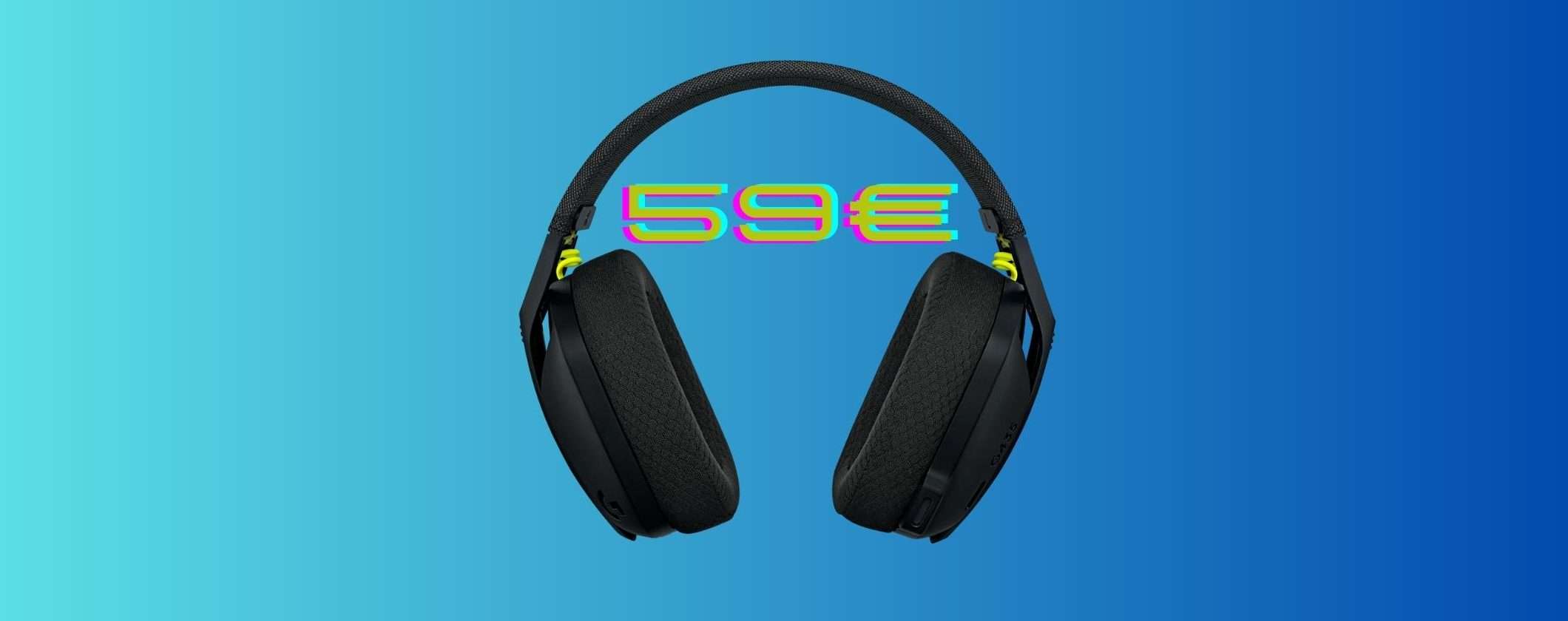 Logitech G435: Cuffie Gaming Wireless PAZZESCHE a soli 59€ Logitech G435: Cuffie Gaming Wireless PAZZESCHE a soli 59€