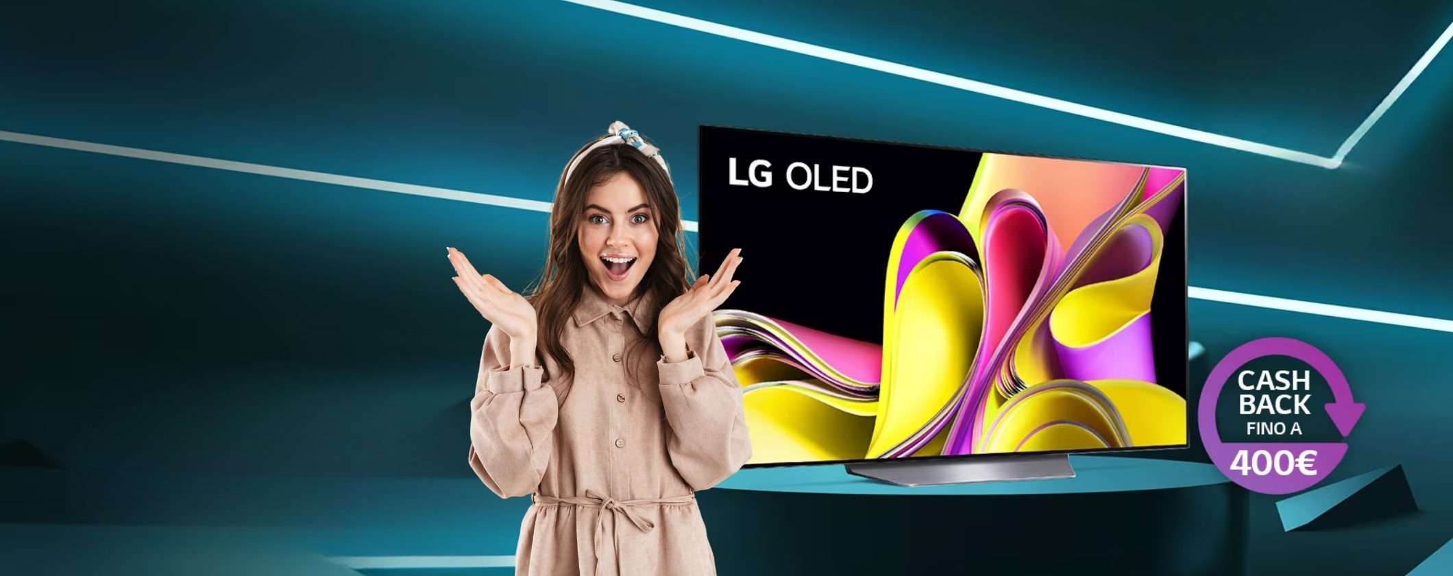 Monclick: acquista un TV LG OLED, sconti oltre 300€ e Cashback di 400€ Monclick: acquista un TV LG OLED, sconti oltre 300€ e Cashback di 400€