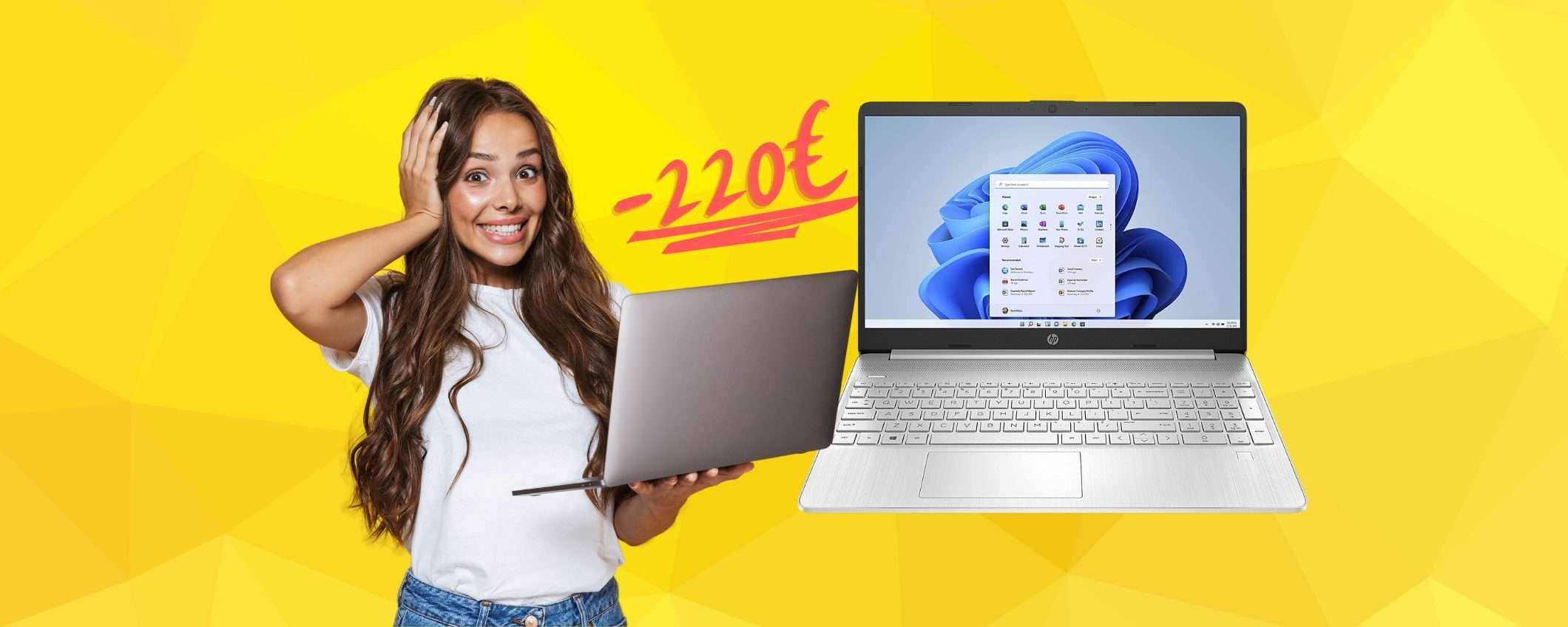 Notebook HP con Ryzen 5, 8GB di RAM e 512GB SSD a 220€ in MENO Notebook HP con Ryzen 5, 8GB di RAM e 512GB SSD a 220€ in MENO