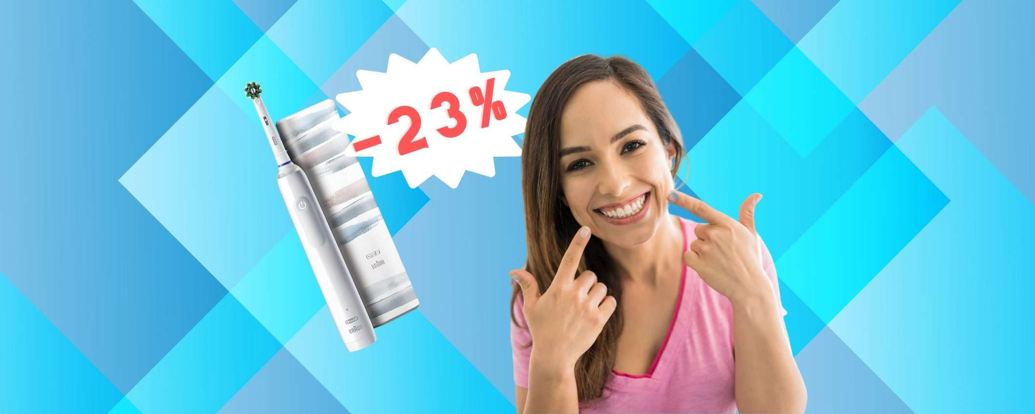 Oral-B Pro 3 3500: spazzolino elettrico e custodia a prezzo HOT Oral-B Pro 3 3500: spazzolino elettrico e custodia a prezzo HOT