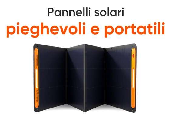 Pannelli solari Jackery, pieghevoli e portatili