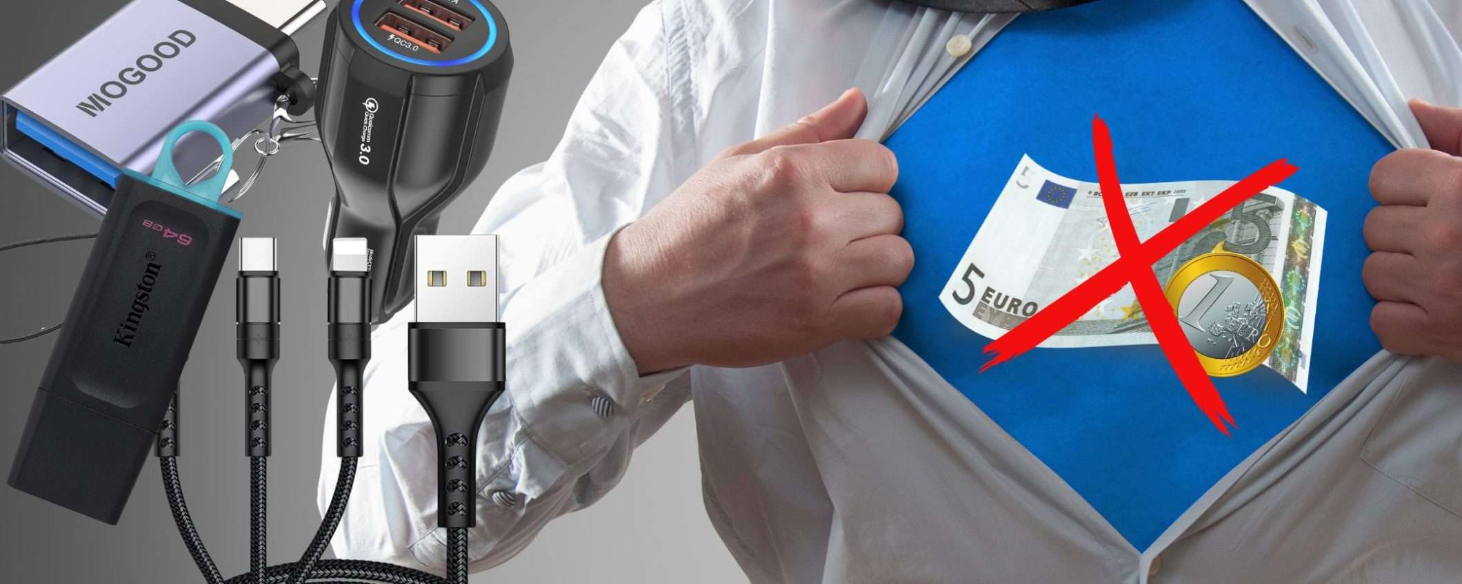 Amazon cose TECH a pochi spiccioli: 5 genialate a meno di 6€ (in promo) Amazon cose TECH a pochi spiccioli: 5 genialate a meno di 6€ (in promo)