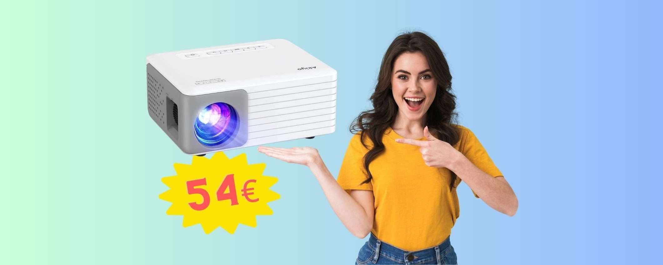 Proiettore portatile MINI anche nel PREZZO, solo 54€ su Amazon Proiettore portatile MINI anche nel PREZZO, solo 54€ su Amazon