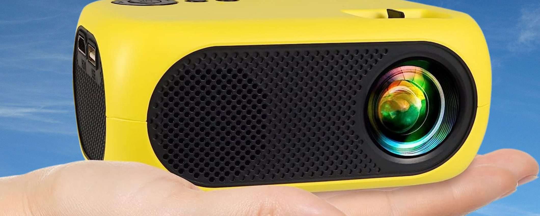 Solo 39€ per il tuo proiettore portatile: film su schermo GIGANTE, fino a 80 Solo 39€ per il tuo proiettore portatile: film su schermo GIGANTE, fino a 80