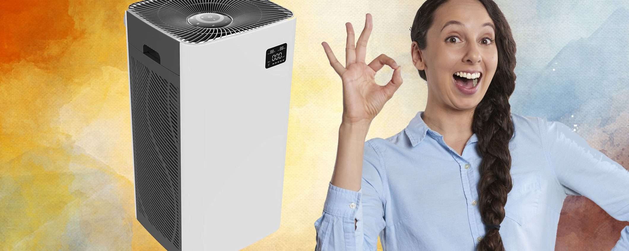 Purificatore d'aria con sensore intelligente: IMPERDIBILE scontato del 30% Purificatore d'aria con sensore intelligente: IMPERDIBILE scontato del 30%