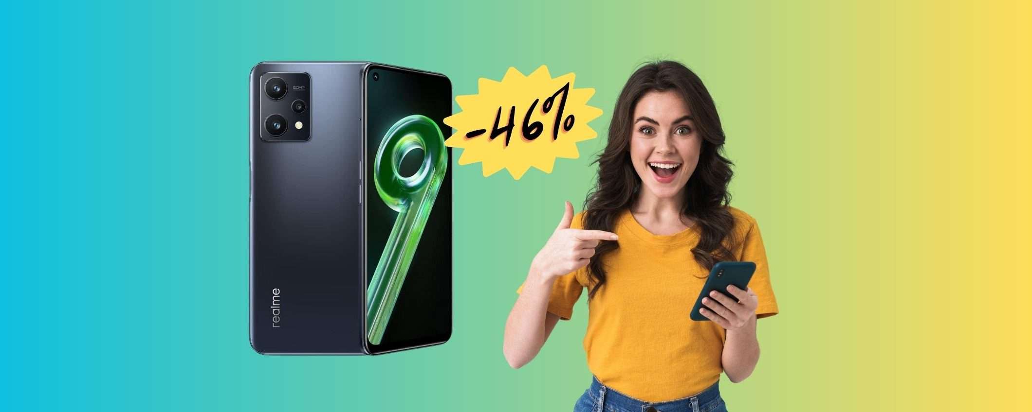 realme 9 5G in SCONTO del 46% su Amazon: FOLLIA del weekend realme 9 5G in SCONTO del 46% su Amazon: FOLLIA del weekend