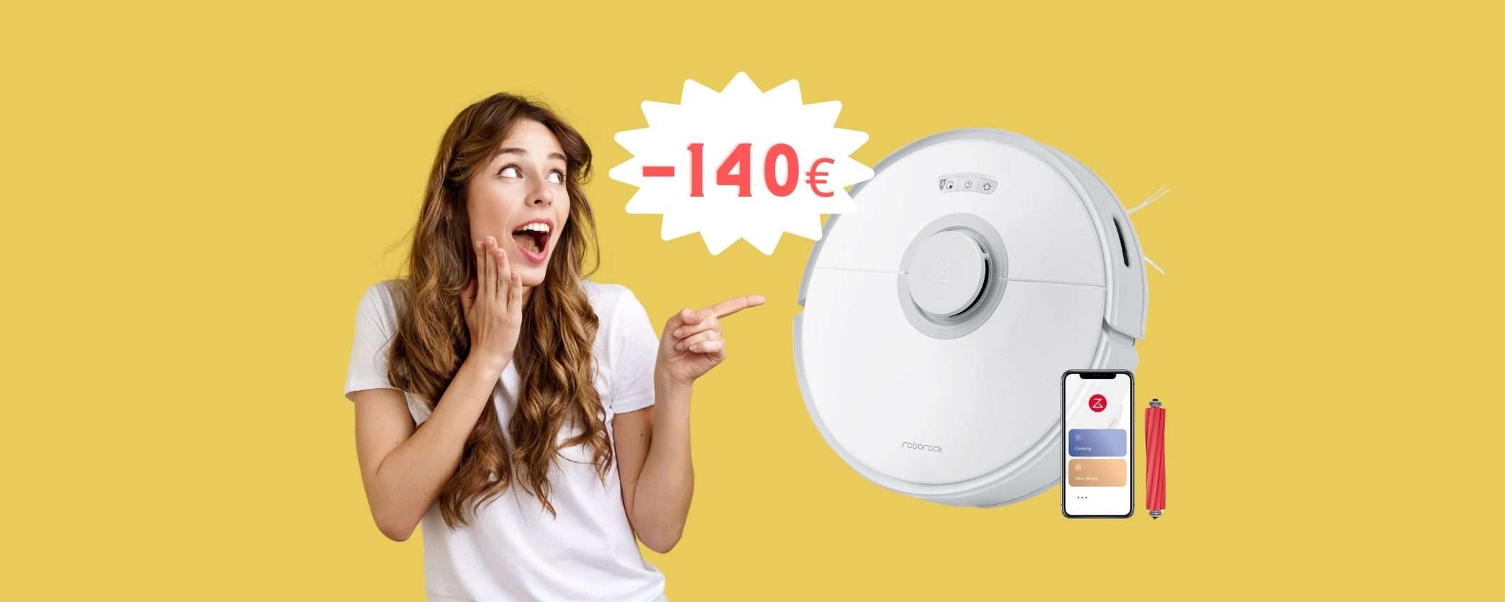 Roborock Q7 MAX a 140€ in MENO: offerta BOMBA di Amazon Roborock Q7 MAX a 140€ in MENO: offerta BOMBA di Amazon